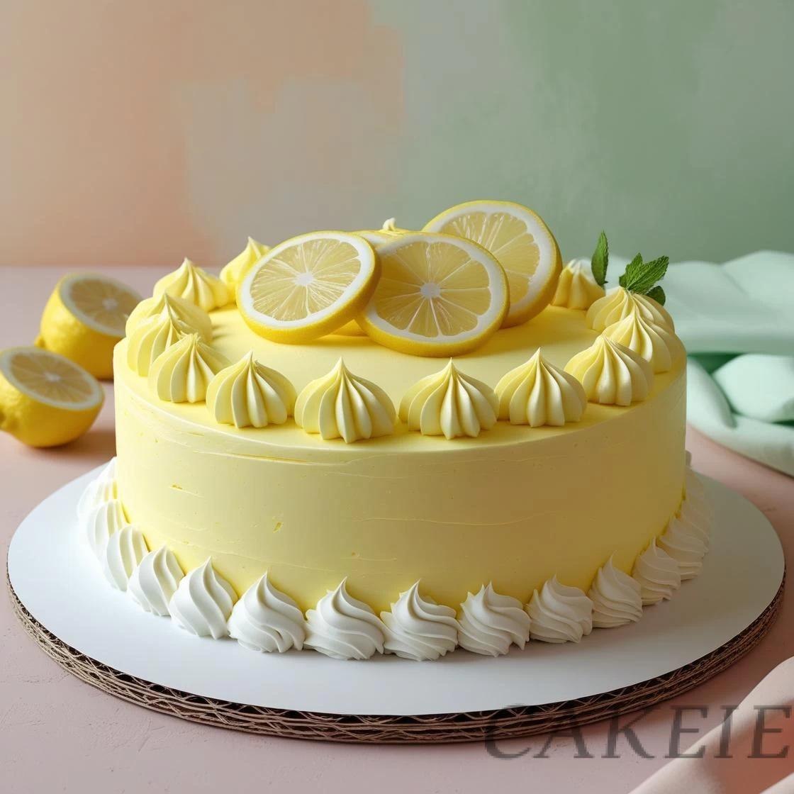 Lemon half kg cake